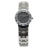 ブルガリ ブルガリブルガリ 腕時計 BB23SS クオーツ ブラック文字盤 ステンレススチール レディース BVLGARI 【中古】